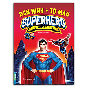 Dán hình và tô màu superhero superman