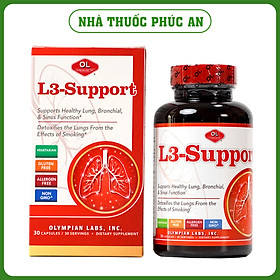 Viên Uống Bổ Phổi, Thải Độc Phổi, Hỗ Trợ Viêm Xoang L3 - Support Olympian Labs Mỹ 30 Viên