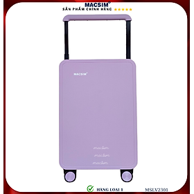 Vali cao cấp Macsim SMLV2301 cỡ 20 inch màu tím- Hàng loại 1