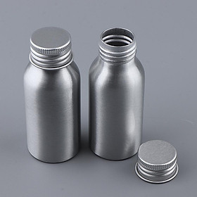 2 Cái Chai Nhôm Rỗng Mỹ Phẩm Lưu Trữ Container
