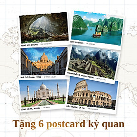 6 Thiệp postcard Kỳ Quan