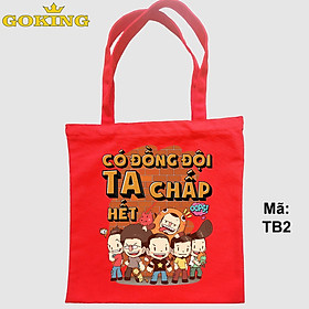 Túi xách cá tính, Có đồng đội ta chấp hết, mã TB2. Quà tặng cao cấp cho gia đình, nam nữ cặp đôi, hội nhóm, team building, doanh nghiệp