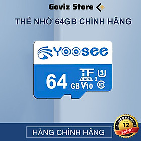 Thẻ Nhớ Camera Yoosee 64GB, Tốc Độ Đọc Class 10 - Hàng Chính Hãng