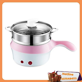 Mua Nồi Lầu Điện Mini Chống Dính Có Tay Cầm  Xửng Hấp Đa Năng - Giao Màu Ngẫu Nhiên - Hàng Loại 1