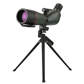 Eyeskey 20-60x60 Angled Spotting Scope BaK4 Waterproof Fogproof Portable Travel Scope Monocular Telescope with Tripod Carry Case for Bird Watching Camping Backpacking CN