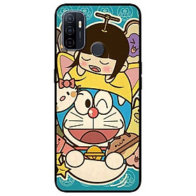 Ốp lưng dành cho Oppo A53 mẫu Mèo Máy Nháy Mắt