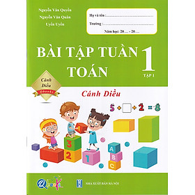 Sách - Bài tập tuần Toán 1 tập 1 (Cánh diều)