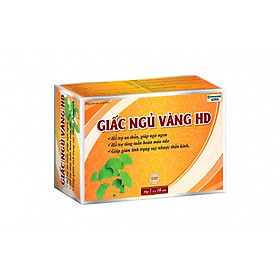 Giấc Ngủ Vàng HD giúp an thần, ngủ ngon, tăng tuần hoàn máu não - Hộp 30 viên
