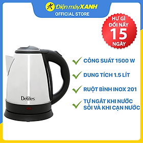 Mua Bình siêu tốc Delites 1.5 lít ST15S01 - Hàng chính hãng