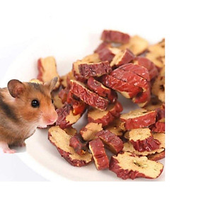 Táo đỏ sấy khô cắt lát cho hamster