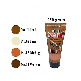 BỘT TRÁM TRÉT KHIẾM KHUYẾT GỖ WOOD FILLER Bosny 250 gram tuýp - Nhập khẩu