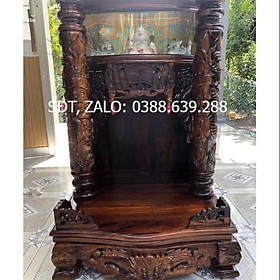 Mua Bàn Thờ Ông Địa Thần Tài 60-98cm gỗ Muồng( Chiu Liu)