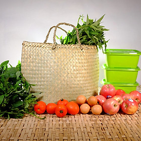Mua Giỏ đi chợ cỏ bàng đáy vuông (52cm x 27cm)