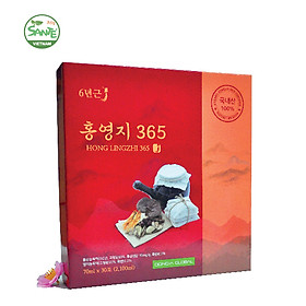 Sante365 - Thực Phẩm Bổ Sung - HONG LINGZHI 365 - NƯỚC HỒNG SÂM LINH CHI DẠNG GÓI 30 GÓI 70ml