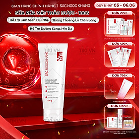 Sữa rửa mặt Thảo Dược Sắc Ngọc Khang 100g không gây khô da, Sạch Mịn, Sáng Da, Mờ Nám Sạm