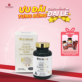 Viên Uống Trắng Da Dr Natural Beauty Skin Sheep Placenta 30000 White Glutathione