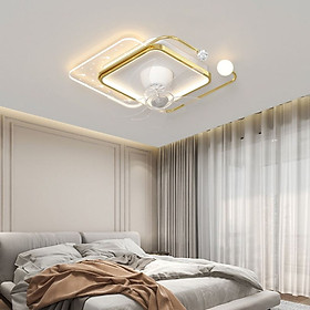 Mua Đèn quạt MONSKY LINDA 3 chế độ ánh sáng  động cơ chạy siêu êm  siêu mát (kèm điều khiển)