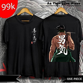 Áo Thun In Hình Roronoa Zoro 3 Mẫu Áo Đen Cực Ngầu, Cực chất 2022 - Áo Thun One Piece
