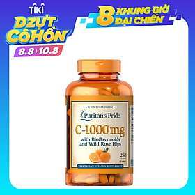>> BÁO GIÁ Vitamin C 1000mg Injection | Shopee Lazada Sendo Tiki mới nhất 6 Vitamin C 1000mg Puritan's Pride 250 viên