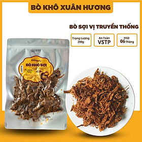 Khô bò khô sợi loại 1, thịt bò khô xé sợi vị truyền thống Xuân Hương siêu