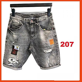 Quần short jean chất bò co giãn- quần lửng nam nhiều mẫu thời trang TINA ms 205