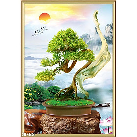 TRANH DÁN TƯỜNG 3D CHẬU HOA MAI MỪNG XUÂN MỚI