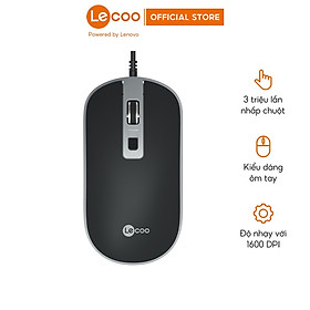 Mua Chuột máy tính văn phòng có dây Lecoo MS104 - dây dài 1m2  thiết kế ôm tay  thuận cả 2 tay - BH 24 tháng  Hàng nhập khẩu