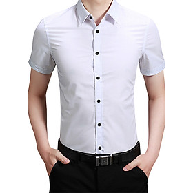 Áo Sơ Mi Nam Tay Ngắn Kingman KM0010 - Trắng