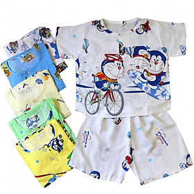 Combo 2 bộ quần áo vải tole, lanh CỘC TAY cho bé trai size từ 5-36kg