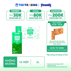 Thùng 48 hộp Sữa Tươi Tiệt Trùng Vinamilk Green Farm Organic 180ml