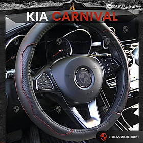 Bọc Vô Lăng ô tô KIA CARNIVAL - Mã 3D Max - Lõi Cao Su Non & 3D Chống Trượt Tay