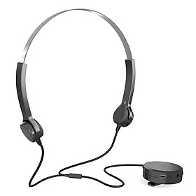 Bone Conduction Headsets Wired Headphones Sound Pick-up AUX IN Black