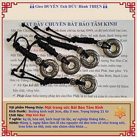 Mua Bát Bảo Tâm Kinh mặt trang sức phong thủy kết hợp giữa Bát Bảo với Bát Nhã Tâm Kinh