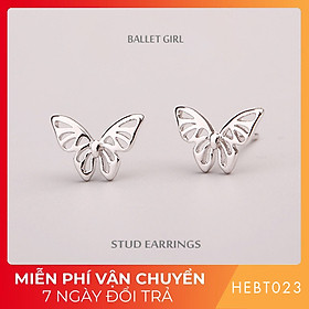 Bông hoa tai nữ bạc s925 cao cấp HEBT023 BH trọn đời