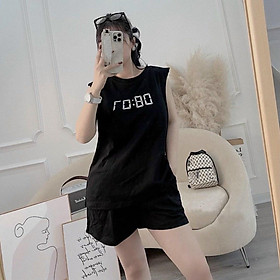 Đồ Bộ Thun Nữ, Set Đồ Bộ Quần Đùi Co Giãn Mặc Nhà Cotton ,Bộ Đùi Siêu Dễ Thương Chất Thun Co Giãn