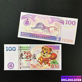 Mua Tiền Đài Loan Con Hổ mệnh giá 100 May Mắn Lì Xì Tết Nhâm Dần  tặng kèm bao lì xì