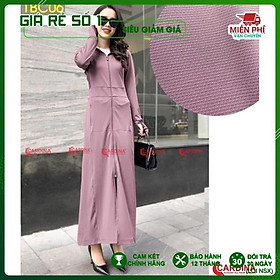 Áo Chống Nắng Nữ Liền Thân 2 Lớp Dáng Dài cao cấp làm mát cơ thể, thơm khử mùi