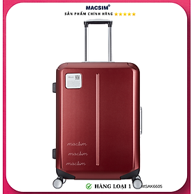 Vali cao cấp Macsim Aksen hàng loại 1 MSAK6605 cỡ 28 inch màu đỏ