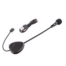 Mono Bluetooth Headset Intercom Interphone & USB Cable for V1-1 Motorcycle Helmet