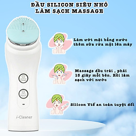 Máy rửa mặt công nghệ siêu âm 2 đầu cọ làm sạch 2in1 Nanotime beauty F62Y NHẬP KHẨU NHẬT CHÍNH HÃNG BẢO HÀNH