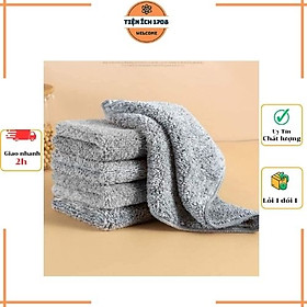 Set 10 khăn lau bếp đa năng màu xám