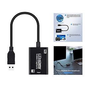 Audio Video  Card, 1080P HDMI to USB 3.0  Cards, for Game / Live Streaming / Video Conference / Teaching
