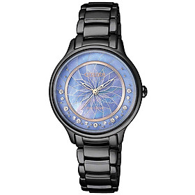 Đồng Hồ Nữ Citizen Đính Kim Cương Dây Thép Không Gỉ EM0386-51N - Mặt Xà Cừ (Sapphire)