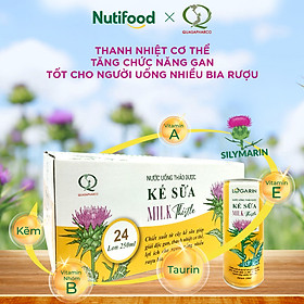 THÙNG 24 LON NƯỚC UỐNG KẾ SỮA LOGARIN 250ML LON TU.NKS250TIA NUTIFOOD