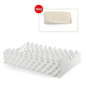 Mua BẢO HÀNH 10 NĂM - Gối Ngủ Cao Su Thiên Nhiên Có Gai Massage Cao Cấp size lớn ZURI PILLOW LDH-05