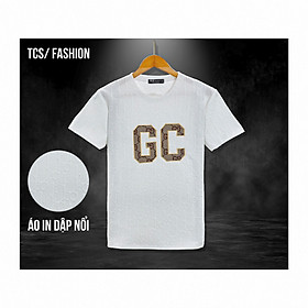 Áo Thun Nam Ngắn Tay Chandi, Chất Thun Cotton Phối Họa Tiết Xịn Mẫu Mới MS22