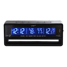 Car Auto Digital Clock  Temperature Voltage Meter Battery Monitor