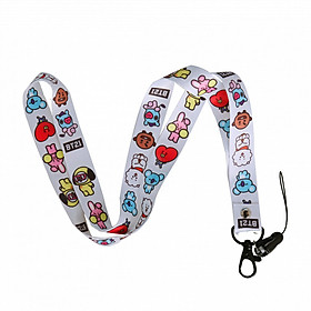 Móc khóa dây Strap Idol in hình BT21