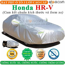 Bạt phủ xe ô tô Honda HRV 3 Lớp Cao Cấp Chống Nắng Nóng Chống Nước Chống Cháy Chống Bụi