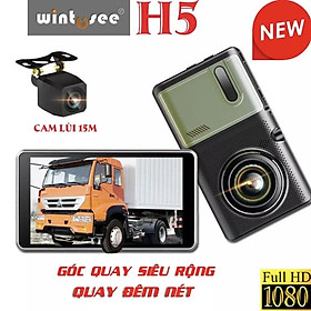 Hình ảnh Camera hành trình xe tải Wintosee H5- Không GPS - dây cam sau 15m